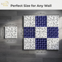 Panneau acoustique mural en feutre de polyester composite à double effet absorbant et améliorant le son, diffuseur pour cinéma et studio