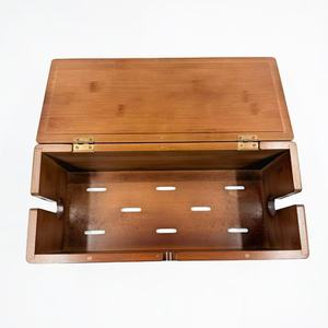 Caja de Almacenamiento para Cables de Bambú de 2L, Organizador Electrónico Duradero con Tapa para Gestión de Cables de Router - Product Image 2