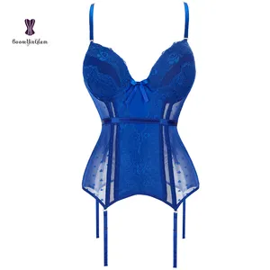 Sexy Women Steel Boned Slimming Corset Lingerie Bustiers Set