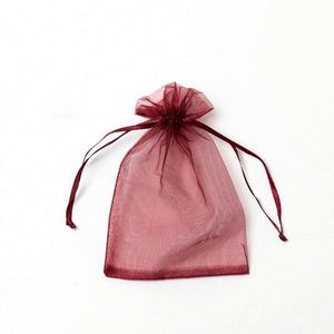 Custom Packaging Logo White Organza Bags Small Gift <b>Pouch</b> for Party /wedding/ Jewelry Bags - Product Image 1