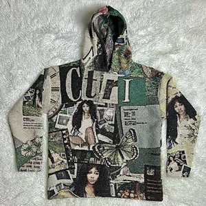 YYSY Custom Manufacturer Tapestry Clothing Woven Tapestry Hoodie