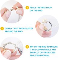 Ensemble de serre-anneaux en Silicone pour bagues amples, taille de bijoux Invisible