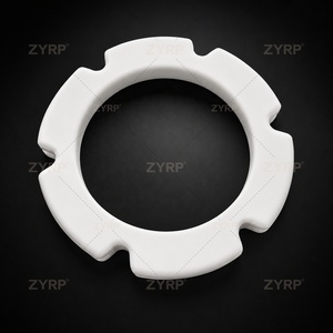 Rueda de esquina de nylon PA6 <span class=keywords><strong>MC</strong></span> de 6 pulgadas para giros de 90 y 180 grados, transportador de riel en T para mataderos de aves - Product Image 1