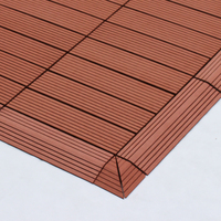 Wpc Interlocking Deck Fliesen mit Kunststoffs ockel mit 300*300 Balkon boden Holz verbund planke
