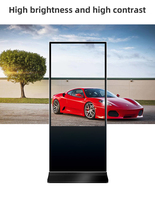 Pantalla Publicitaria LED de 43 Pulgadas con Soporte para Revistas, Pantalla de TV de Pie, Pantallas LED, Monitor de Pantalla Táctil