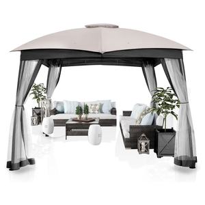 Gazebo de jardín para Patio, tienda de campaña con pantalla de <span class=keywords><strong>red</strong></span>, dosel para exteriores, de acero resistente, impermeable, portátil, para eventos - Product Image 1
