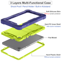 Étui de protection pour tablette Samsung Tab A9 (2023) X110/X115/X117 8,7 pouces, coque hybride en silicone et PC, vente en gros