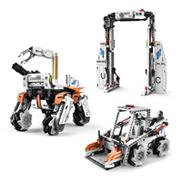 Robot Interstellar 3 en 1 con Control Remoto, Montacargas y Cargador, Control por Aplicación Programable, Bloques de Construcción de Plástico para Armar, Juguete para Todas las Edades
