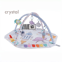 Tapis d'éveil hexagonal Montessori de haute qualité avec barre de fitness et jeu sensoriel animaux pour bébé