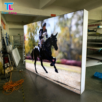 Support de bannière en tissu tendu pour stand d'exposition, stand pop-up ou stand déroulant, pour salons professionnels et événements, 8ft et 10ft