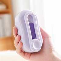 3 en 1 Peigne de massage amélioré anti-éclaboussures pour chiens et animaux de compagnie Brosse à vapeur pour chat avec vapeur pour épilation Outils de toilettage