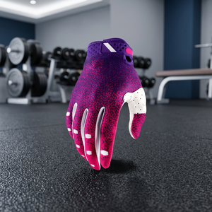 Guantes Deportivos Morado Rosa con Estampado por Transferencia Térmica, Transpirables, de Poliéster, Largos hasta la Muñeca, para Ciclismo al Aire Libre - Product Image 6
