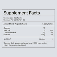 Urolithin A en gélules souples OEM : bienfaits pour l'énergie cellulaire et la santé musculaire, supplément nutritionnel quotidien Urolithin A