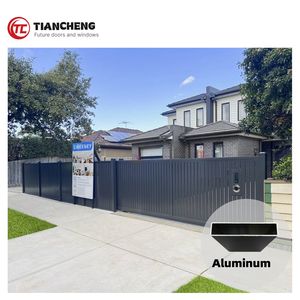 Aluminium Lamellatten Hekwerk Met Elektrische Schuifpoort-Privacy Beveiliging Hekwerk, Outdoor Modern Design - Product Image 6
