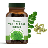 Kemasan OEM sampel khusus campuran kapsul Moringa Label pribadi