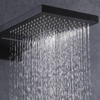 Ensemble de douche mural noir mat en laiton, fabrication OEM/ODM, vente en gros, usine de Kaiping