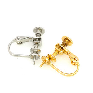 Boucles d'oreilles à clipser, type vis, en alliage de zinc, réglables, pour la fabrication de bijoux DIY - Product Image 5