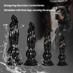 J93 Oversized Realistic Female <b>Dildo</b> in Dog Shaped Three-Headed Design Soft Animal Cock for Wholesale - Product Image 4