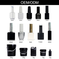 Ensemble de vernis à ongles en gel UV de 15 ml avec logo personnalisé, fournisseur professionnel de produits pour les ongles, longue durée, marque privée, couleurs mélangées
