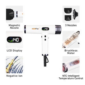 Koofex 2300w उच्च शक्ति वाले पेशेवर सैलून का उपयोग 110,000 RPM bldc प्रदर्शन के साथ नकारात्मक आयन हेयर ड्रायर - Product Image 5