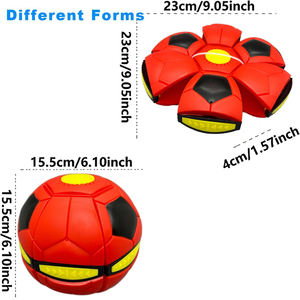 Squeak Toy goma Fútbol Bounce Ball Frisbeed Ball Outdoor Vent Toy Juguete de descompresión mágica - Product Image 2