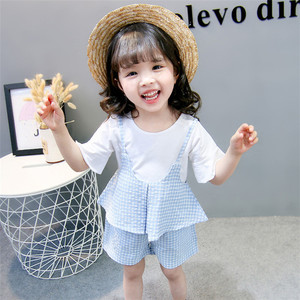 Clothes in Guangzhou Set <b>Pant</b> Proveedor Pantalones and Half Sleeve T-Shirts for Girls to Distributor - Product Image 2
