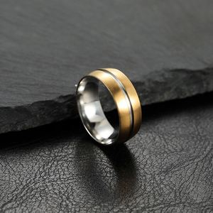Anillos de Boda de Carburo de Tungsteno para Mujer y Hombre, Anillos de Acero Inoxidable de 8 mm de Ancho para Hombre y Mujer, Anillos de Boda para Hombre que Nunca se Desvanecen - Product Image 2