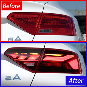 Montaje de luces traseras de coche para <span class=keywords><strong>Audi</strong></span> <span class=keywords><strong>A5</strong></span> A5L S5 RS5 <span class=keywords><strong>2008</strong></span>-2016 LED Auto luces traseras actualización 2021 estilo dinámico luces traseras Accesorios - Product Image 4