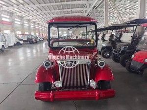 Vehículo Turístico Eléctrico de 8 Plazas, Autobús Eléctrico Clásico Vintage, Vehículo Turístico de Color Rojo, 5 a 11 Asientos - Product Image 4