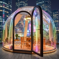 Dôme Igloo Transparent Extérieur Écologique et Durable en Polycarbonate Imperméable pour Expositions – Ensemble Complet