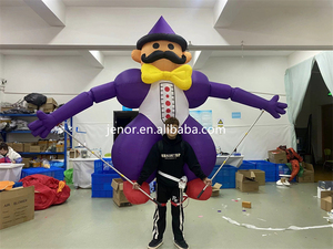 Giant Walking <strong>Inflatable</strong> Carnival Clown Puppet with Stand <strong>Backpack</strong> for Parade Performance - Product Image 3