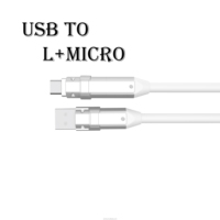 Micro TYPE-C en alliage de Zinc vers type-c 240W câble de charge rapide USB 3.0 câble USB 6 en 1 pour téléphone portable ou ordinateur portable