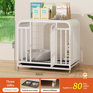 Großer Doppeltüriger Metall-Tierkäfig Metall-Zwinger Robuster Zusammenklappbarer Hundekäfig - Product Image 4