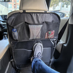 Sac de rangement suspendu pour dossier de siège de voiture, noir avec PVC transparent, 4 à 7 poches, organisateur multifonctionnel pour utilisation en véhicule - Product Image 3