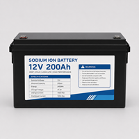 Batterie solide 12V 200Ah SIB haute capacité, 6000-11000 cycles, certifiée CE pour VR, marine, hors réseau, camion, stationnement, aéronautique