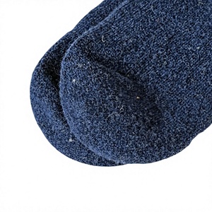 Wholesale MONGOLIA <b>Men's</b> Wool Crew <b>Socks</b> Thick Knitted Solid Navy Winter <b>Thermal</b> Daily Wear - Product Image 3