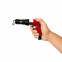Martillo Neumático Profesional Palm Air, Herramienta Neumática de 4500 BPM, Trabajo Ligero, 0.3HP, Diseño Compacto de Aluminio con Cinceles HY-820