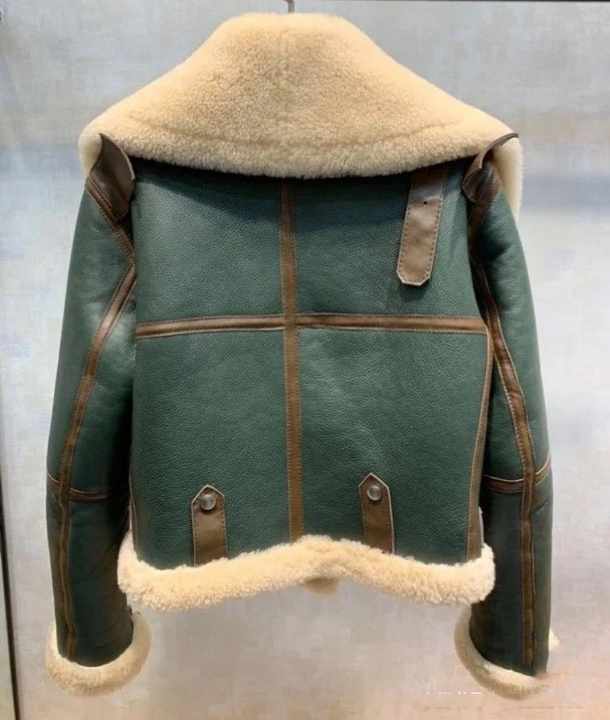 thumbnail image 2 of Women Winter Faux Fur Coats 2025 Lapel Bubble Cropped Jackets 2 of 13