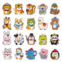 Nuevos y Adorables Parches Bordados Termoadhesivos de Animales (Perro, Gato, Tigre, León, Pato, Conejo) para Ropa, Sombreros y Bolsos