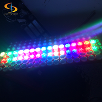 Nouvelle lampe turbo 60 mm 2019, AC24V, carrousel E10/E14, lumières RGB en cabochon, éclairage de fête foraine, écran paysager, IP65, blanc, LED pour parcs d'attractions