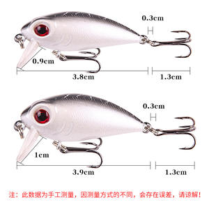 เหยื่อปลอมแบบ Crankbait ขนาดเล็ก 3.8 ซม. 2.5 กรัม 3.9 ซม. 3.5 กรัม เหยื่อแข็งสำหรับตกปลาแบส เหยื่อตกปลาน้ำกลาง XY-150 - Product Image 4