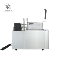 Table personnalisée commerciale monocylindre ascenseur automatique four frit friteuse électrique Restaurant/friteuse fournie 220V