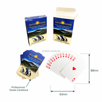 Cartes à Jouer Personnalisées Professionnelles 310gsm en Papier Allemand à Cœur Noir avec Finition Lin pour Casino Magie OEM