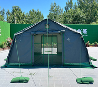 Carpa de Lona Resistente para Acampar al Aire Libre, Tipo Silla de Montar, para 10 Personas, para las Cuatro Estaciones, para África