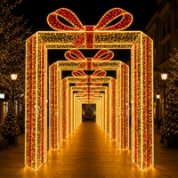 Guirlande lumineuse LED étanche IP65 certifiée CE GS TUV pour extérieur, motif tunnel arche, facile à installer pour la décoration de centres commerciaux