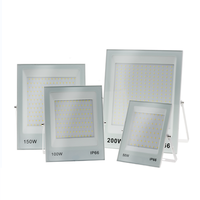 LED lumière D'inondation Imperméable À L'eau 50W 100W 150W 200W Ultra-mince Nouveau Type Extérieur LED Projecteur Éclairage IP 66 Sécurité Lumière
