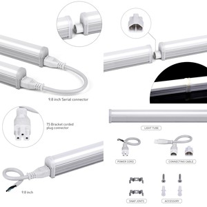 패션 디자인 <span class=keywords><strong>t5</strong></span> <span class=keywords><strong>led</strong></span> 튜브 스위치 캐비닛 주방 조명 30cm 45cm 60cm 4w 7w CCT 색상 조절 램프 ETL CE - Product Image 2