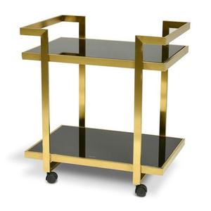 Chariot de service de luxe en fer doré pour hôtel, restaurant, banquet, mariage, cuisine et salon - Product Image 2
