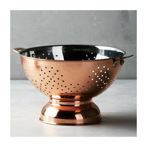 2025 Premium Stainless Steel Eco-Friendly Kitchen Colander Bowl with Modern <b>Basket</b> Design for Efficient Straining and Washing - Product Image 4