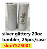 YSZ001 gobelet glittery 20oz